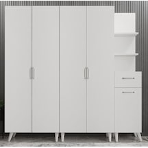 Begonya Portmanto Vestiyer  Beyaz -225 cm