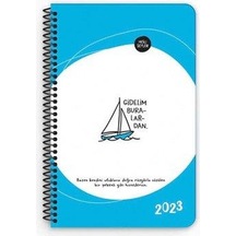 Hisli Şeyler Haftalık Ajanda Gidelim 13x19,5 Çok Renkli