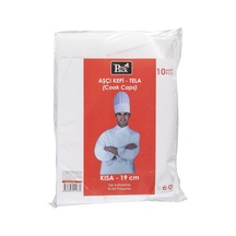 Propack Aşçı Kepi 10'lu 19 Cm Tek Kullanımlık Mutfak Bonesi 2'li Ekonomik Paket - 2 Adet Tarı