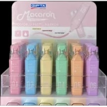 Gıpta F1566 Macaron Pastel Fosforlu Kalem 1560 Turuncu 05 Çok Renkli