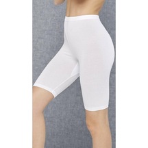 Doreanse 9901 Kadın Modal Uzun Paça Beyaz Boxer Şort