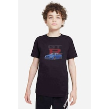 Tshirthane Gtr Baskılı Unisex Çocuk Siyah T-Shirt