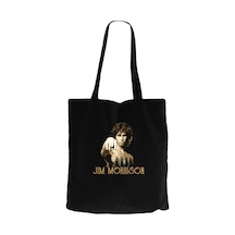 The Doors Jim Morrison Siyah Kanvas Bez Çanta Siyah