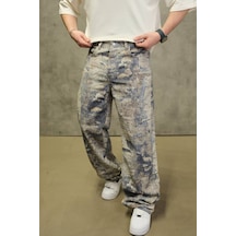 Blue Baggy Jeans Pantolon Mavi