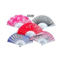 Plastik Kumaş Yelpaze 12'li Karışık Ob-049 Diğer