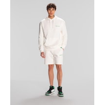 Kappa Authentic Theo Erkek Beyaz Regular Hoodie
