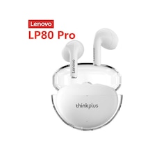 Premium Seyahat Taşınabilir Yürüyüş Bluetooth Kulaklık Kulak İçi Tws Lp80 Pro Beyaz