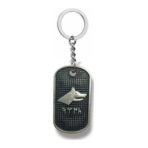 Bozkurt Figürlü Göktürkçe Türk Yazılı Metal Anahtarlık Gümüş Renk Unisex Aksesuar