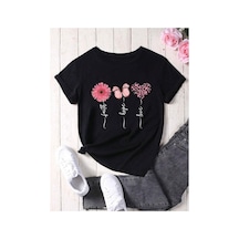 Medinenur Hope Baskılı Basic T-shirt Siyah