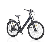 Corelli Keıla-l Elektrikli Kadın Şehir Bisikleti 46cm Hd 28 Jant 9 Vites Siyah Siyah