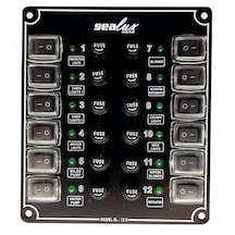 Sealux 18'Li Dikey Küçük . Izoleli. Switch Panel. Sigortalı
