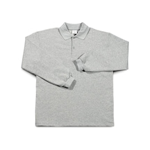 İş Sweatshirt Polo Yaka Gri 001