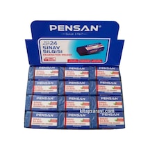 Sınav Silgisi Mavi 24'lü Paket Yumuşak Iz Bırakmaz Tek Ebat