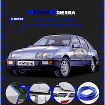 Ford Sierra Oto Araç Kapı Koruma Fitili 5metre Parlak Mavi Renk