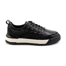 Bambi Siyah Leather Erkek Sneaker E01398300643 Siyah