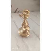 Yy7261 Oturan Yıldız Tutan Kız Biblo Silikon Kalıp