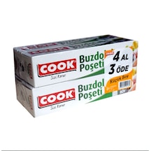 Cook Küçük Boy Buzdolabı Poşeti 30'lu 4 Paket 20 x 30 CM