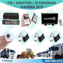 Tır Kamyon İş Makinası için Uzaktan İzlemeli 4 Kameralı 1 TB Har