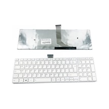 Laptopshop Toshiba Uyumlu Satellite C50-A-19T Beyaz Klavye Tuş Takımı (Çerçeveli)
