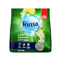 Rinso Toz Çamaşır Deterjanı Limon Ve Karbonat Renkliler Ve Beyazlar İçin Derinlemesine Temizlik 1,5 Kg 4 Adet