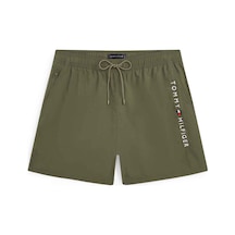 Tommy Hilfiger Erkek Marka Logolu Günlük Kullanıma Uygun Haki Yeşil Deniz Şortu Um0um03748 Rbn-15612
