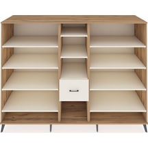 Kronos Dolap 11 Raflı 3 Çekmeceli 220x59x163 Çam-aytaşı Çam-aytaşı