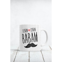 Benim Canım Babam Baskılı Kupa Bardak Beyaz