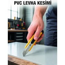 5 Li Profesyonel Metal Falçata Seti Ergonomik Saplı Çok Amaçlı Kesici Maket Bıçağı Mh-hs3336-8212