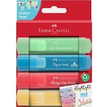 Fosforlu Kalem Seti Pastel 4 Lü Çok Renkli
