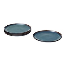 Gladelıg 4 Parça Mavi Renk Servis-sunum Tabak Seti Stoneware
