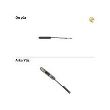 Apple iPhone Uyumlu 16 Kamera Kontrol Butonu Yan Düğme Assistive Touch Tuşu Flexi Filmi Siyah Düğme Seti Tuş Ta