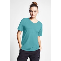 Lescon Kadın Kısa Kollu T-shirt 24s-2215-24b. Yeşil