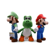 Mario Bros Peluş Oyuncaklar Luigi Yoshi Prenses Şeftali Toadette-Yoşi Kırmızı