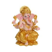 Suntek Reçine Fil Buda Heykeli El Sanatları Kitaplık Ev Için 11.5x7x14.5cm