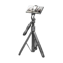 Telefon Tripodu Ve Selfie Çubuğu Bluetooth Kumandalı 153 Cm Siyah Nd1049