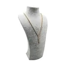 Süet Kumaş Elisia Manken Gri Renk 25/12 Cm Kolye Gerdanlık Takı Sergileme Mankeni Çok Renkli