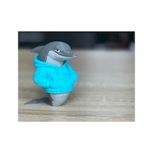 Kapüşonlu Yunus Balığı Figürü 10cm