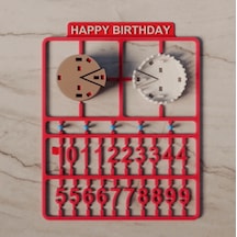 Doğum Günü Pastası Model Kiti - Kendin Yap Dıy Eğlenceli Masaüstü Dekorasyon Süsü,rakamlı Pasta Maketi, Sevdikleriniz İçin Yaratıcı Kutlama Hediyesi 11x9 Cm Tüm Yaşlar