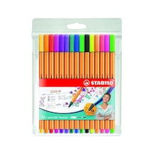 Stabılo Point 88 10 + 5 Floresan Renk Askılı Paket 124-Pembe