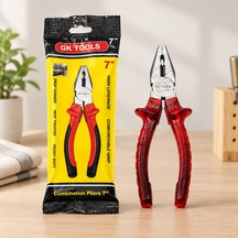 Saplı Pense 180 Mm 7" Kırmızı Şeffaf Belirtilmemiş
