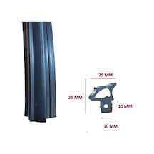 Silikonlu Fırın Contası Geçme Siyah 25x25x10mm İnoksan