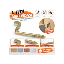 Askı Vidası L Tipi 1 Adet 4 Cm - 923212142 Diğer