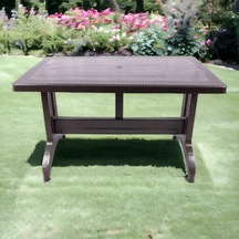 Moss Garden Plastik Ayaklı Masa 70x120x76 Cm Koyu Kahve