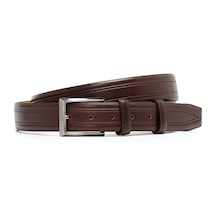 Kahve Erkek F-734-42 Grande Arsel Deri Klasik Kemer Genişlik 3.5 Cm