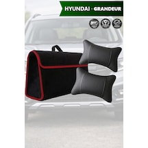 Hyundai Grandeur Uyumlu Siyah Renk Koltuk Yastığı Bagaj Çantası Lüks Model