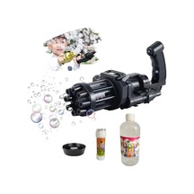 Çoklu Baloncuk Üreten Köpük Makinası + 50 Ml Ve 500 Ml Köpük Solüsyonu - Bubble Makina - Siyah