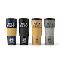 600 Ml Have A Nice Day" 600 Ml Çift Katmanlı Paslanmaz Çelik Termos Mug Alk4624