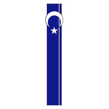 Ay Yıldız Oto Kaput Şerit Sticker Lacivert 120 X 20 Cm