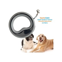 Sepetegelsin Köpek Gezdirme Tasması Otomatik Mekanizmalı 2.5 Metre Gri