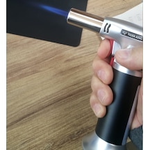 Bs-450 Pürmüz Turbo Meşale 1300C Jet Alevli Bütan Gaz Meşalesi... Siyah